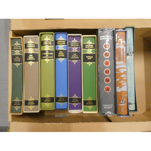 264 - Folio Society.  Anthony Trollope. 6 vols. in slip cases & 3 others.  (9).... 