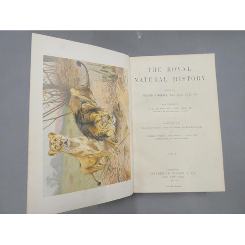 267 - LYDEKKER RICHARD (Ed).  The Royal Natural History. 6 vols. Chromolitho plates & other ... 