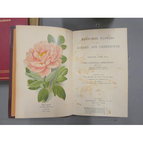 273 - STEP EDWARD.  Favourite Flowers of Garden & Greenhouse. 4 vols. Many good col. plates.... 