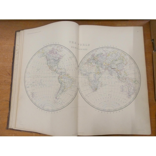 275 - JOHNSTON A. K.  The Royal Atlas of Modern Geography. Good double page eng. maps, col. in outline. Fo... 