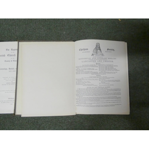 280 - CHETHAM SOCIETY.  8 various works incl. Vicars of Rochdale, 2 vols., & 1 other.  ... 