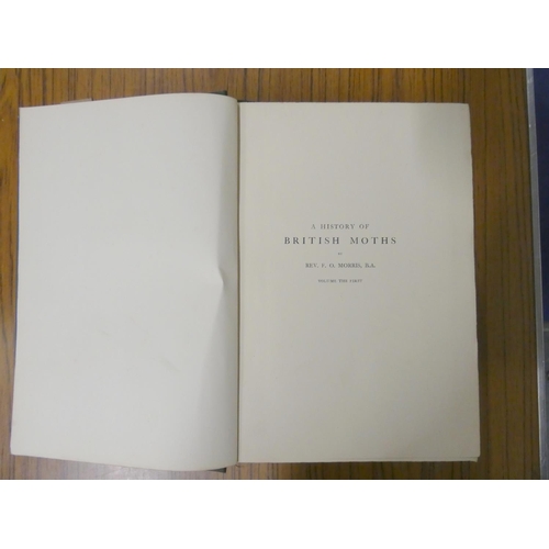 298 - MORRIS REV. F. O.  A History of British Moths ... With An Introduction by W. E. Kirby. 4 vols. Many ... 