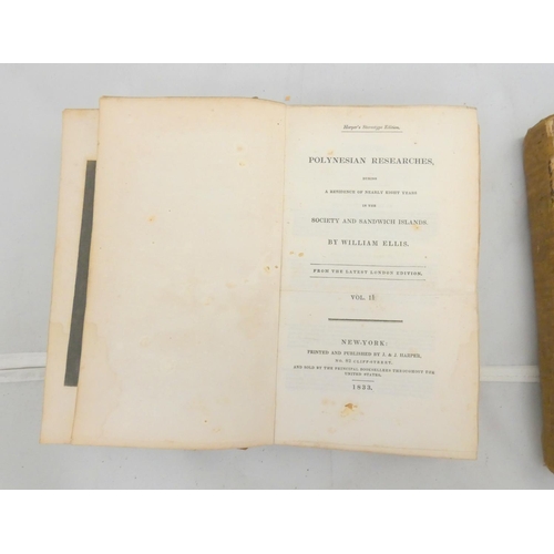 30 - ELLIS WILLIAM.  Polynesian Researches During a Residence of Nearly Eight Years in the Soci... 