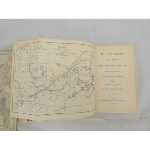 94 - HEAD SIR FRANCIS B.  The Emigrant. Half title with pres. inscription from the author to his niece. P... 