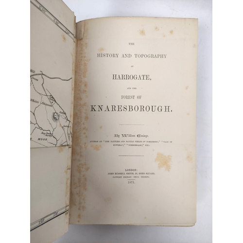 283 - GRAINGE WILLIAM.  The History & Topography of Harrogate & the Forest of Knaresborough. Fldg.... 