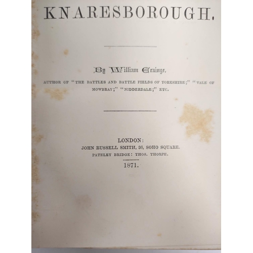 283 - GRAINGE WILLIAM.  The History & Topography of Harrogate & the Forest of Knaresborough. Fldg.... 