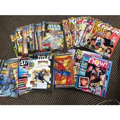 359 - Large collection of magazines to include Overkill, Look In, Star Wars Weekly,Spider-man Now!, etc... 