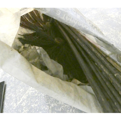 20 - Bag of chimney sweep brushes.