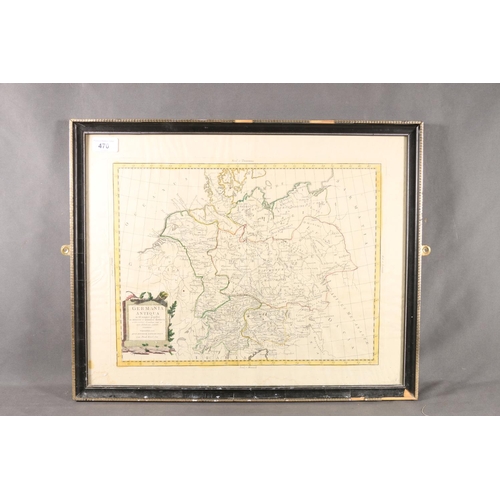 118 - Anthony Zatta & Sons, Venice, 1785, Map of Germany titled 'Germania Antiqua..1785', 31cm x 41cm,... 