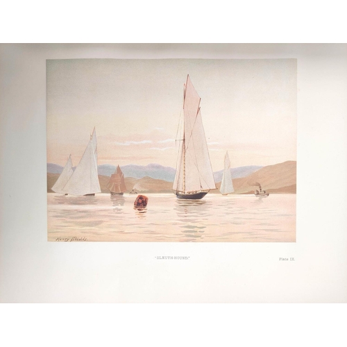 238 - SHIELDS HENRY & MEIKLE JAMES.  Famous Clyde Yachts, 1880-87. Mounted col. litho fronti... 