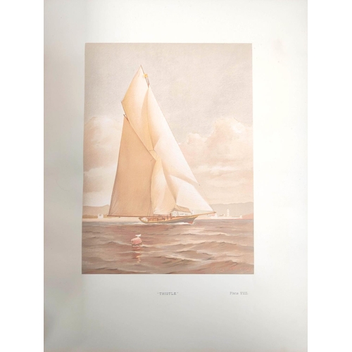 238 - SHIELDS HENRY & MEIKLE JAMES.  Famous Clyde Yachts, 1880-87. Mounted col. litho fronti... 