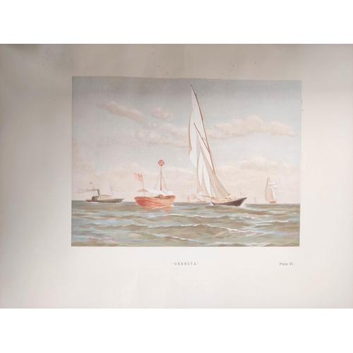 238 - SHIELDS HENRY & MEIKLE JAMES.  Famous Clyde Yachts, 1880-87. Mounted col. litho fronti... 