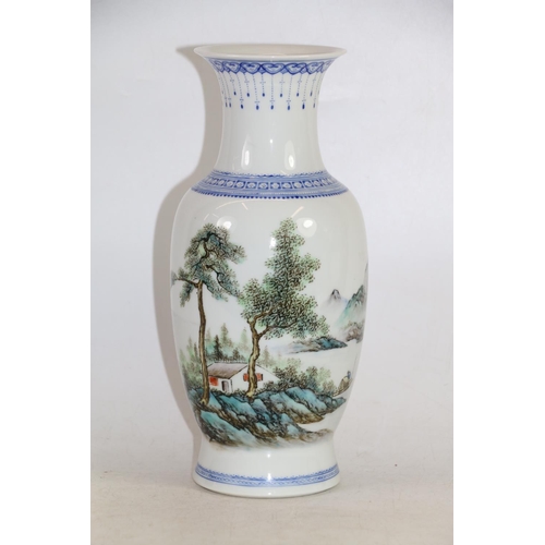 110 - 20th century Chinese porcelain vase, 25cm high.