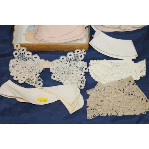 91 - Vintage lace, collars, etc.