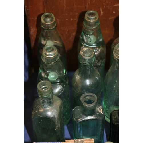 94 - Vintage glass bottles.