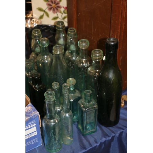 94 - Vintage glass bottles.