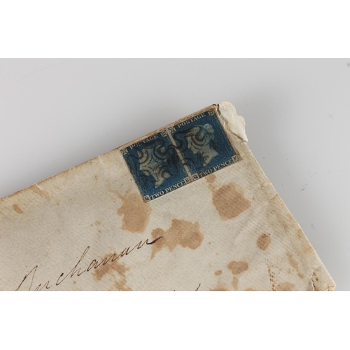 477 - Great Britain GB envelope covers to include a Vic 2d blue side by side pair on 1841 cover, and two v... 