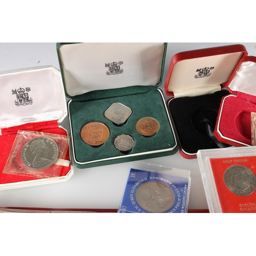 497 - World coin collection held in one ring binder album and loose to include Tonga two Pa'anga 1968, Sam... 