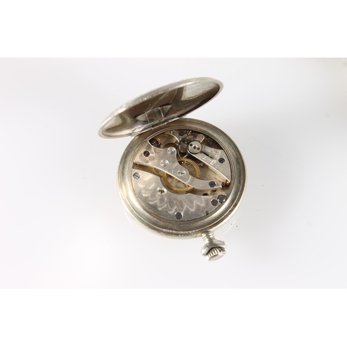 524 - Vigilant white metal cased open-faced pocket watch with footballers to the dial, a pair of 925 silve... 