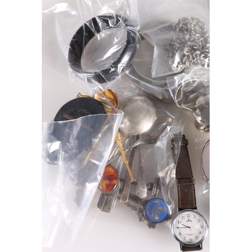 571 - Watches including Ingersoll, Lorus, Hermes etc. also silver plated ware.