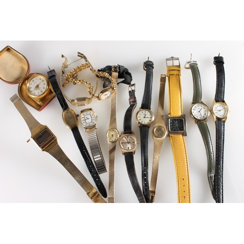 601 - Collection of wristwatches including Bulova Accutron, Timex, Pulsar, Hermes, etc. and a Pontifa wris... 