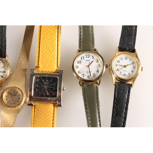 601 - Collection of wristwatches including Bulova Accutron, Timex, Pulsar, Hermes, etc. and a Pontifa wris... 