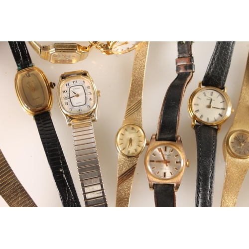 601 - Collection of wristwatches including Bulova Accutron, Timex, Pulsar, Hermes, etc. and a Pontifa wris... 