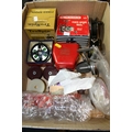 Box containing fishing reels to include Intrepid Super Fly Reel