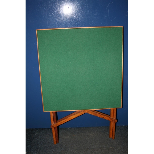 741 - Small 20th century baize topped games table