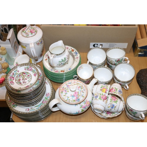 178 - Royal Stafford Rochester part tea and coffee set, and Anchor China Indian Tree cups and saucers.