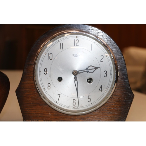 184 - Two Smith's Enfield mantel clocks.