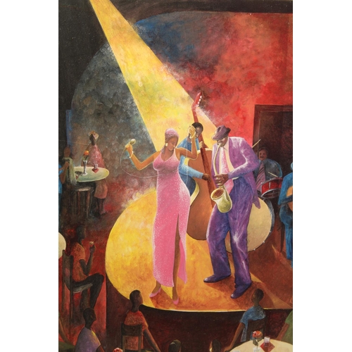 407 - MICHAEL WILLIAMS, Jazz Club I and Jazz Club II, two prints, 40cm x 30cm, frame 59cm x 49cm. (2)