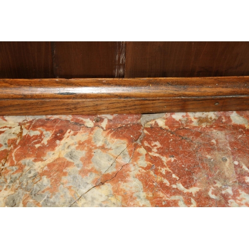 708 - Early 20th century marble top washstand with cupboard underneath.