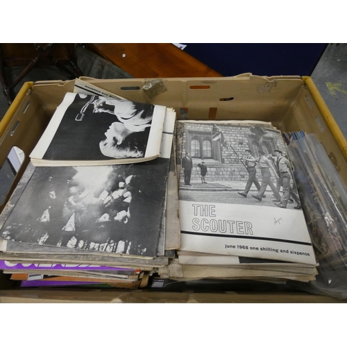 71 - Large box of 1950's scouting magazines.