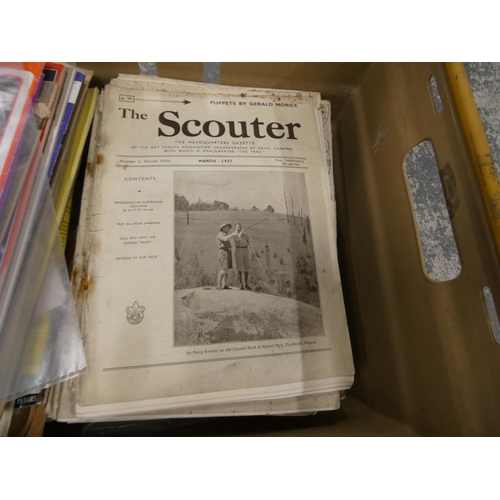 71 - Large box of 1950's scouting magazines.