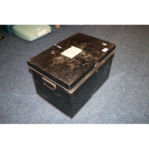 401L - Large metal documents box.