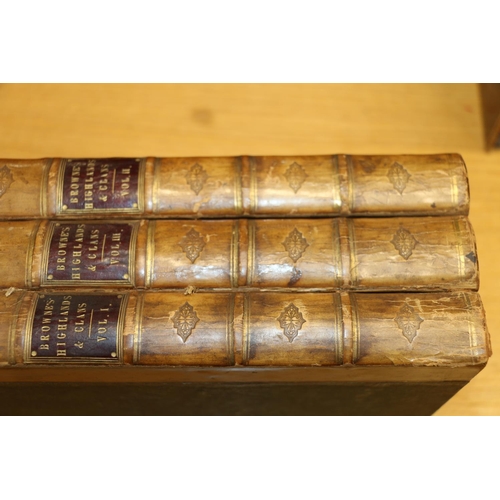 300 - Shelf containing Shakespeare and other leather bound books.