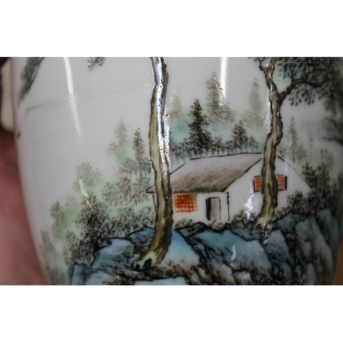 110 - 20th century Chinese porcelain vase, 25cm high.