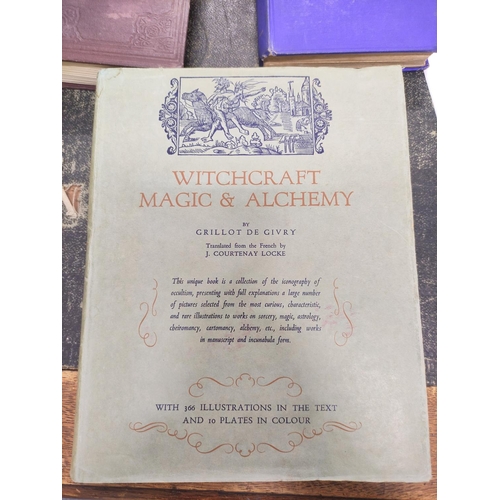 244 - DE GIVRY G.  Witchcraft, Magic & Alchemy. Col & other illus. Quarto. Orig. dark cloth in d.w... 