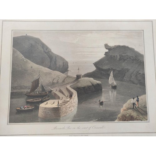 227 - DANIELL WILLIAM.  Voyage Round Great Britain. 29 various loose hand col. aquatint plates incl. Westm... 