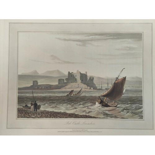 227 - DANIELL WILLIAM.  Voyage Round Great Britain. 29 various loose hand col. aquatint plates incl. Westm... 