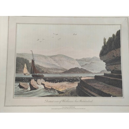 227 - DANIELL WILLIAM.  Voyage Round Great Britain. 29 various loose hand col. aquatint plates incl. Westm... 