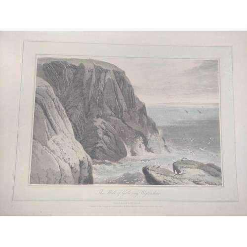 227 - DANIELL WILLIAM.  Voyage Round Great Britain. 29 various loose hand col. aquatint plates incl. Westm... 