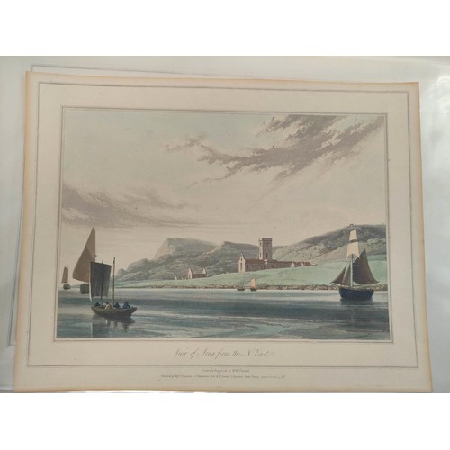 227 - DANIELL WILLIAM.  Voyage Round Great Britain. 29 various loose hand col. aquatint plates incl. Westm... 