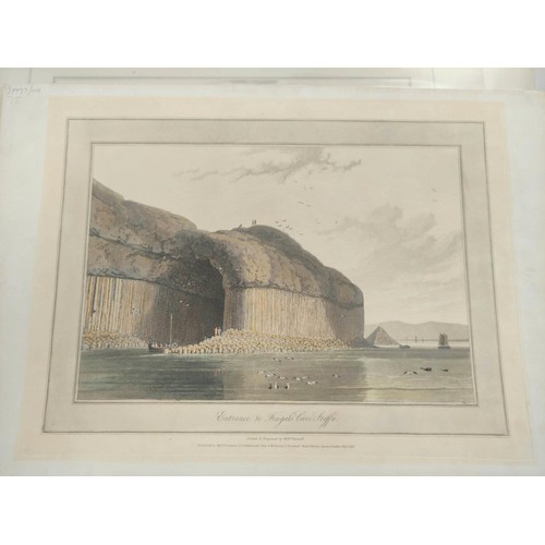 227 - DANIELL WILLIAM.  Voyage Round Great Britain. 29 various loose hand col. aquatint plates incl. Westm... 