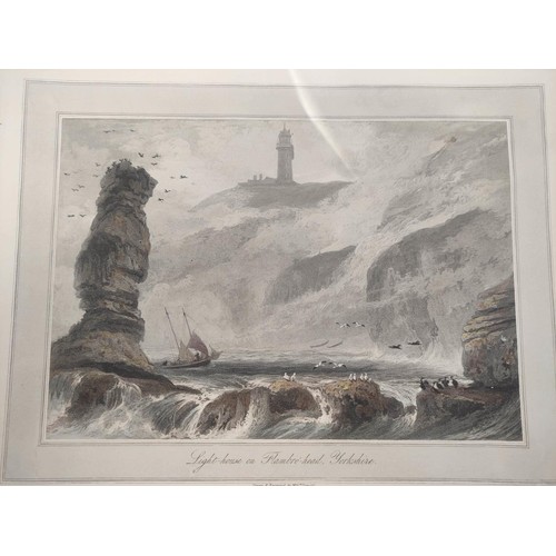 227 - DANIELL WILLIAM.  Voyage Round Great Britain. 29 various loose hand col. aquatint plates incl. Westm... 