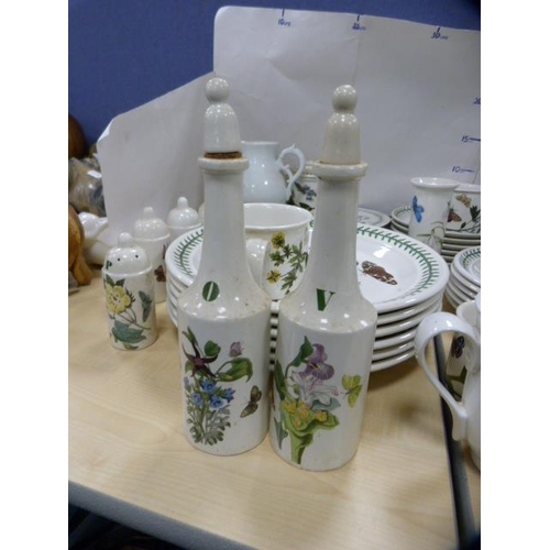 10 - Collection of Portmeirion 'Botanic Garden' tablewares to include plates, oil bottles, condiments, cu... 