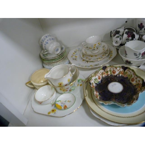 109 - Tea and coffee sets to include Royal Albert 'Masquerade', studio tea set, Duchess shaped dish, biscu... 