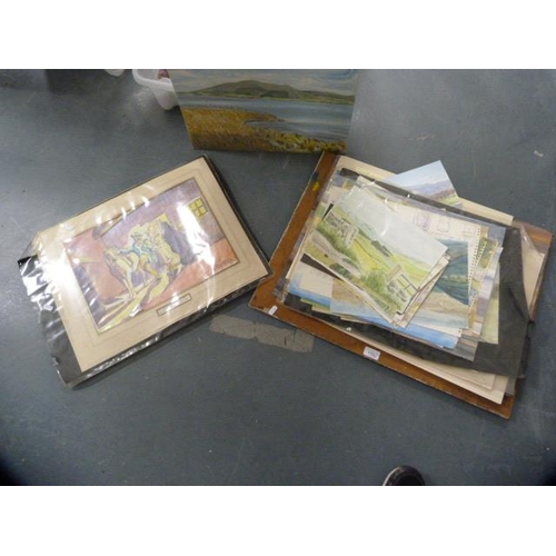 113 - Collection of watercolours and oils on board by Eric Booth Moodycliffe, c. 1990s, to include landsca... 