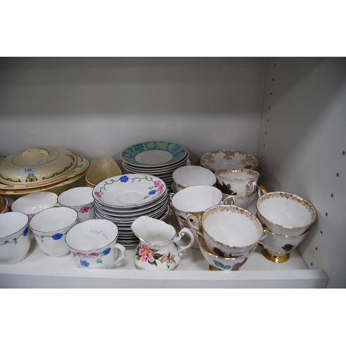 139 - Large quantity of assorted tea and dinnerwares to include a Woods & Sons Art Deco part dinner se... 